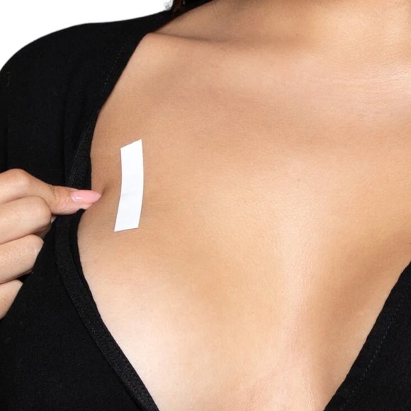 Double Sided Fashion Skin Clothing Tape Clear Strips Pack of 32 - Picture 2 of 2